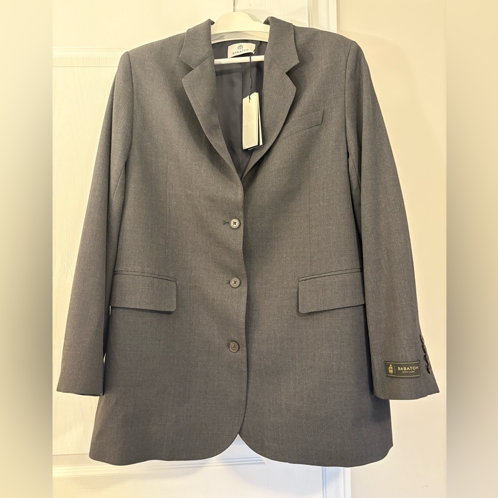 Aritzia Babaton Charcoal Oversized Suiting Blazer